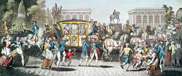 Der Einzug von Ludwig XVI. in Paris, 6. Oktober 1789
